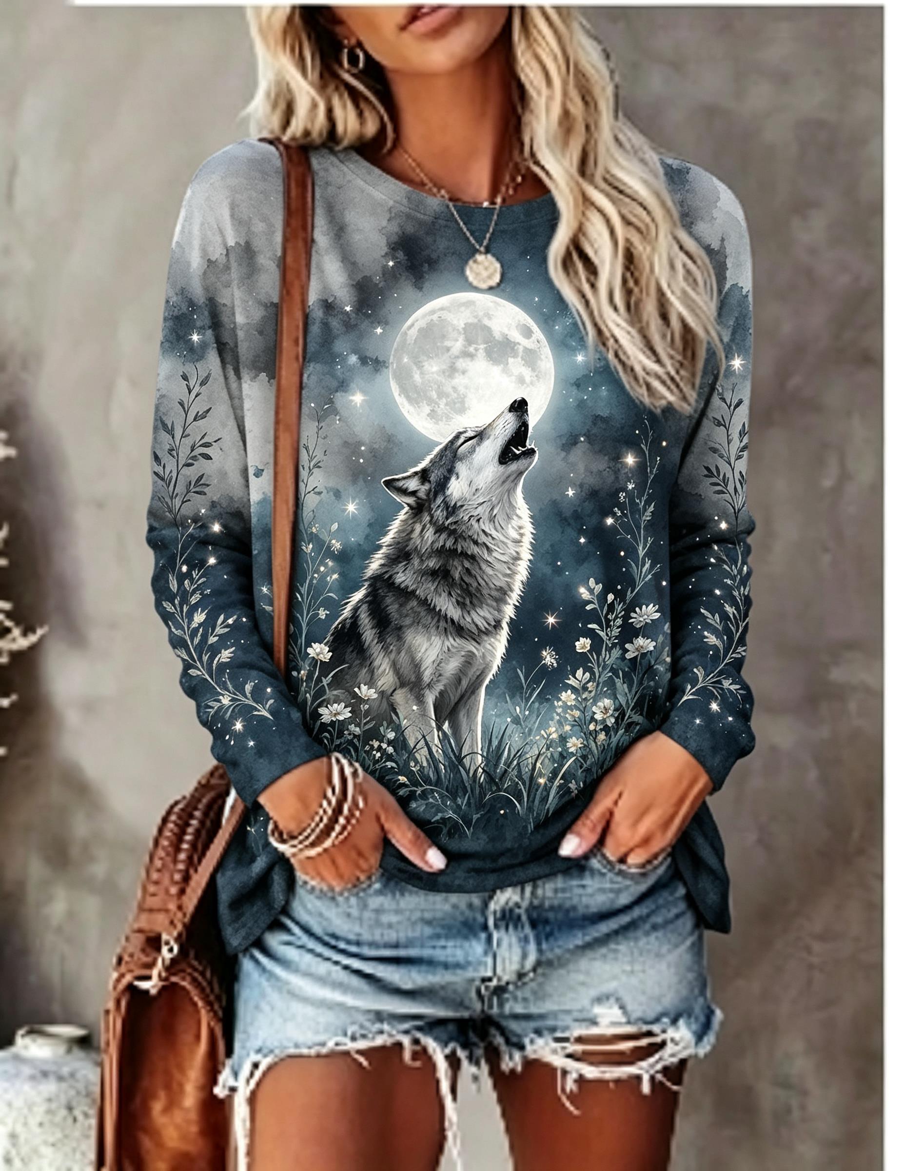 T-Shirts - Camiseta de manga larga para mujer