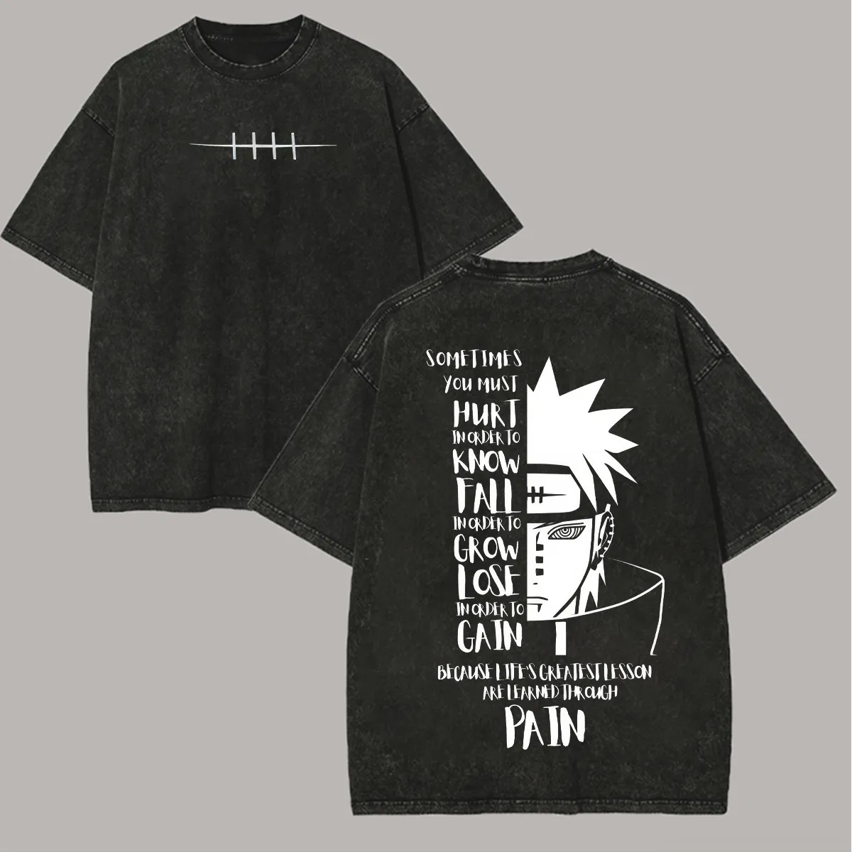 Camiseta Naruto Shisui Uchiha, - Acid Wash Vintage Graphic T Shirt reseña y precio