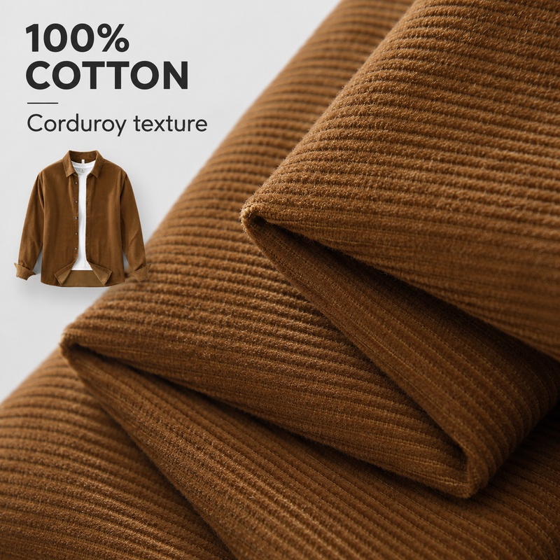 Camisa de pana 100% algodón pa - Corduroy Button Up Shirt Men reseña y precio