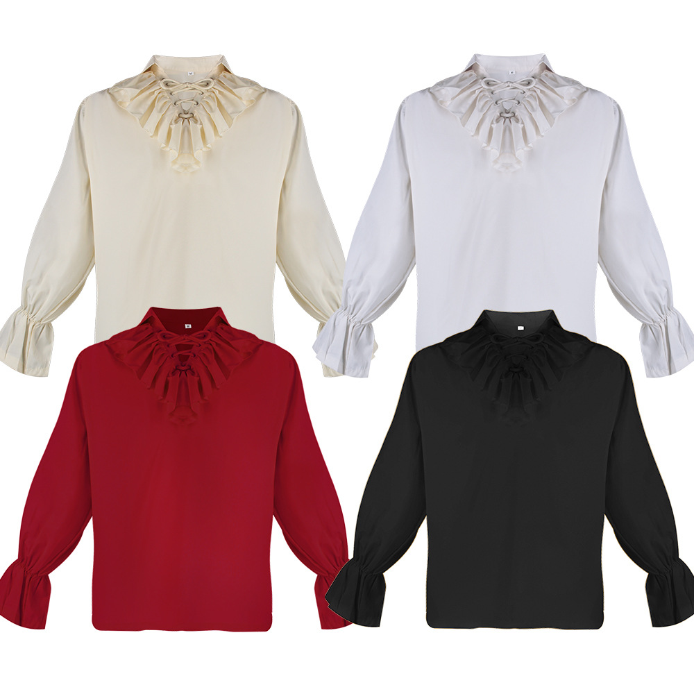 Camisas medievales de pirata v - Shirts reseña y precio